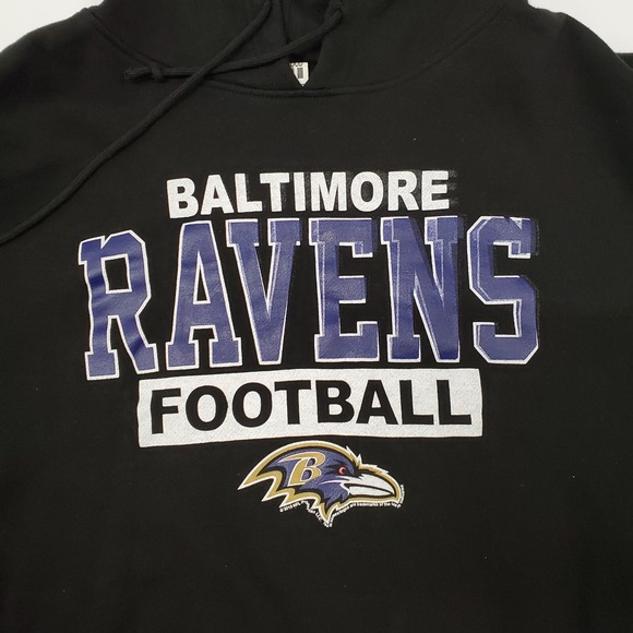 Vintage Junk Food Baltimore Ravens Football Black Hoodie size 2XL - Picture 1 of 9